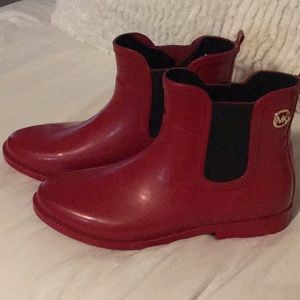 COPY - Michael Kors brand red rubber boots